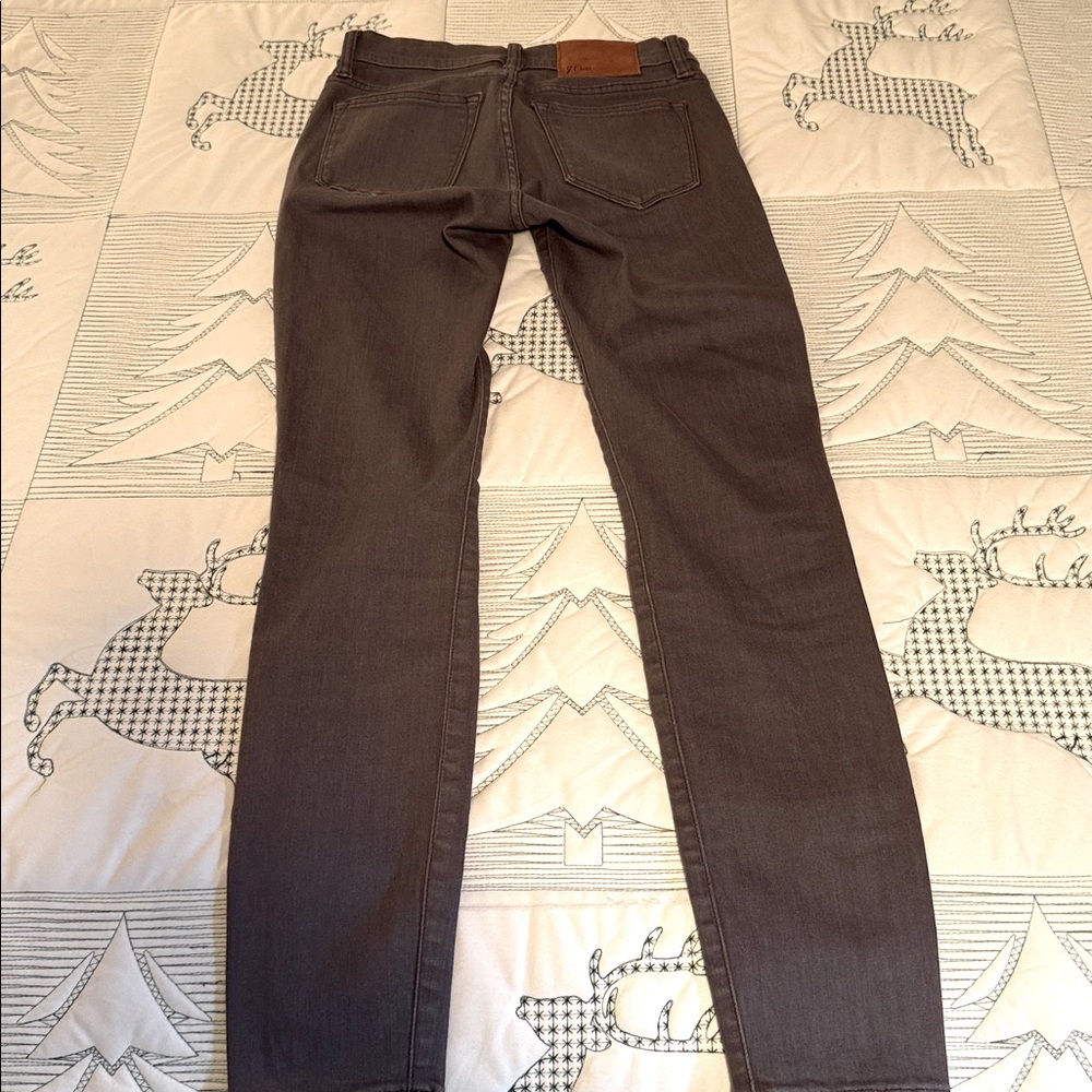 J. Crew Women's Gray Toothpick Jeans-24 - Picture 3 of 12